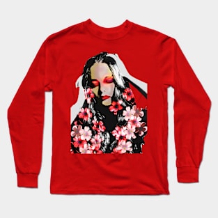 Girl in flower Long Sleeve T-Shirt